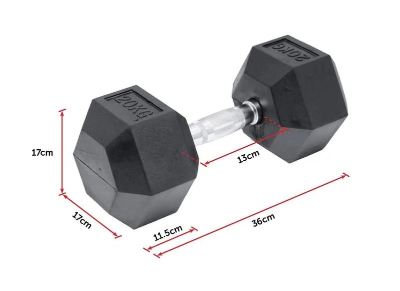 Hex Dumbbell Weight Hexagonal 20KG