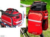 Bike Saddle Bag Bicycle Rear Rack Pannier Pouch Bags