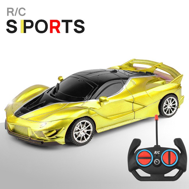 1:18 RC Sports Car - LED Light, 2.4G Remote Control High-Speed Drift Car