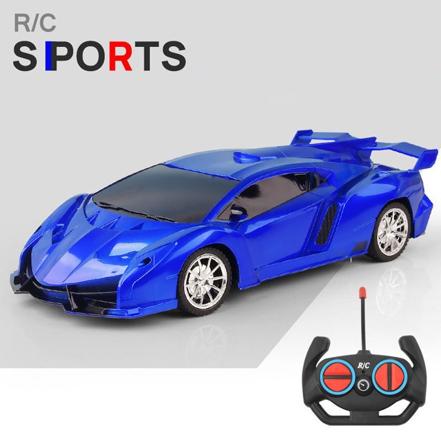 1:18 RC Sports Car - LED Light, 2.4G Remote Control High-Speed Drift Car