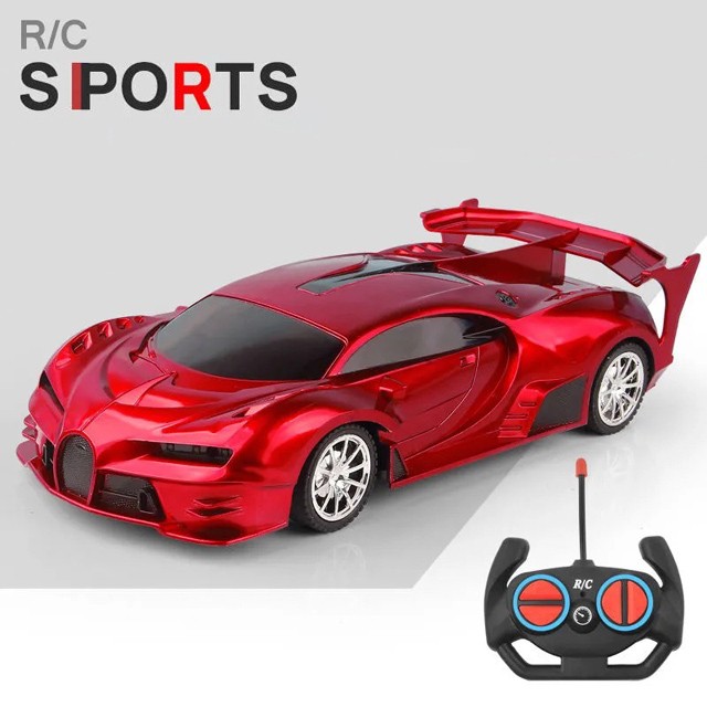 1:18 RC Sports Car - LED Light, 2.4G Remote Control High-Speed Drift Car
