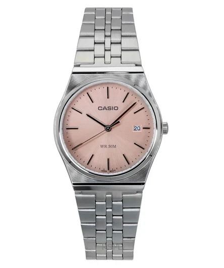Casio Standard Analog Stainless Steel Pink Dial Quartz MTP-B145D-4AV Unisex Watch