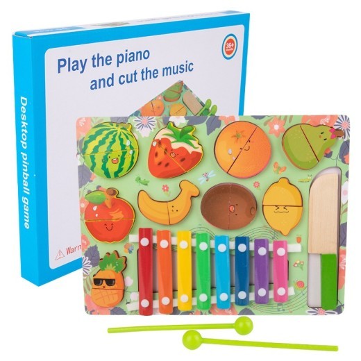 Wooden Children's Eight-tone Percussion Piano Educational Toys