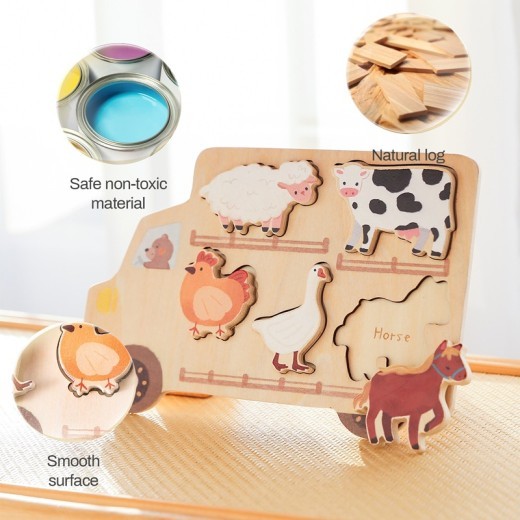 Fashion Baby Early Education Wooden Puzzle Toys