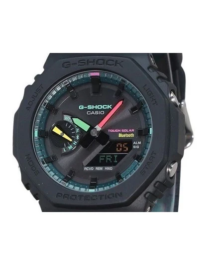 Casio G-Shock Analog Digital Smartphone Link Multi Fluorescent Accents Series Tough Solar GA-B2100MF-1A 200M Men's Watch