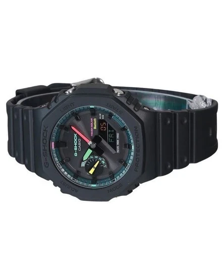 Casio G-Shock Analog Digital Smartphone Link Multi Fluorescent Accents Series Tough Solar GA-B2100MF-1A 200M Men's Watch