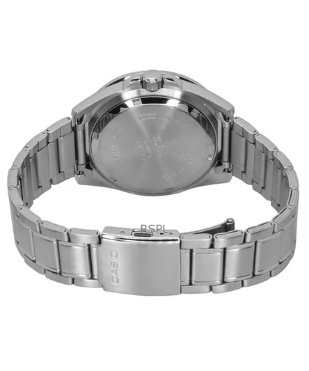 Casio Standard Analog Stainless Steel Black Dial Quartz MDV-107D-1A1 200M Mens Watch