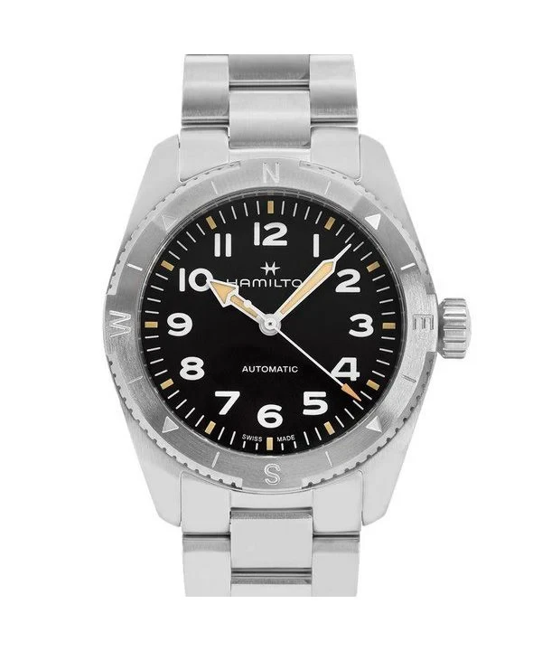 Hamilton Khaki Field Expedition Stainless Steel Black Dial Automatic H70225130 100M Men's Watch
