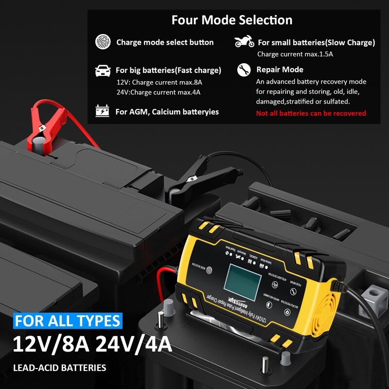 Smart 8A Car Battery Charger