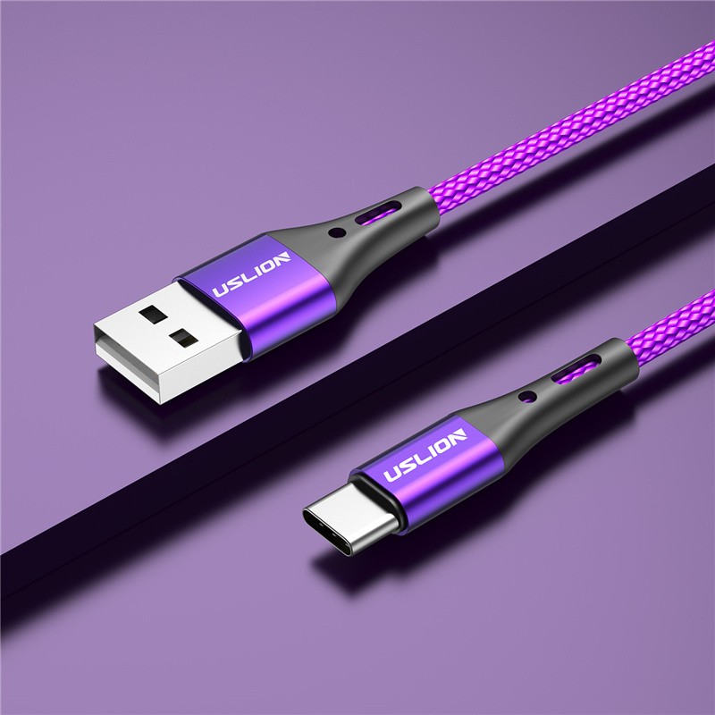 USLION 5A USB Type-C Fast Charging Data Cable