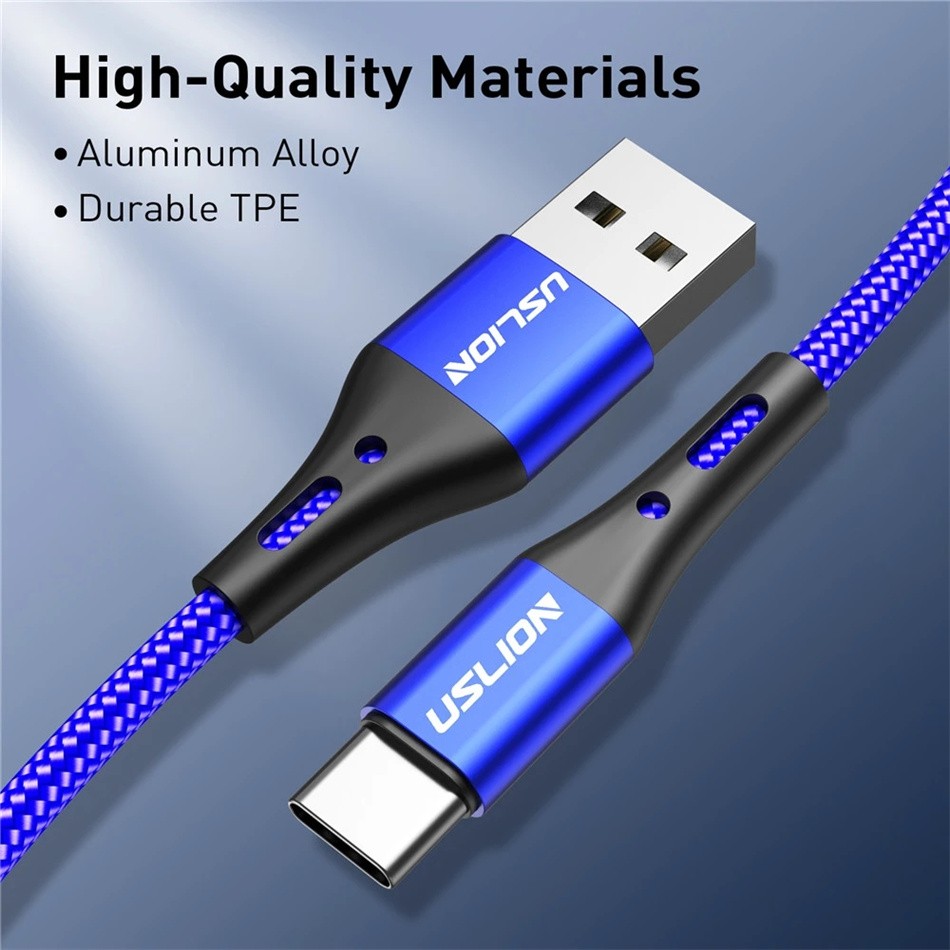 USLION 5A USB Type-C Fast Charging Data Cable