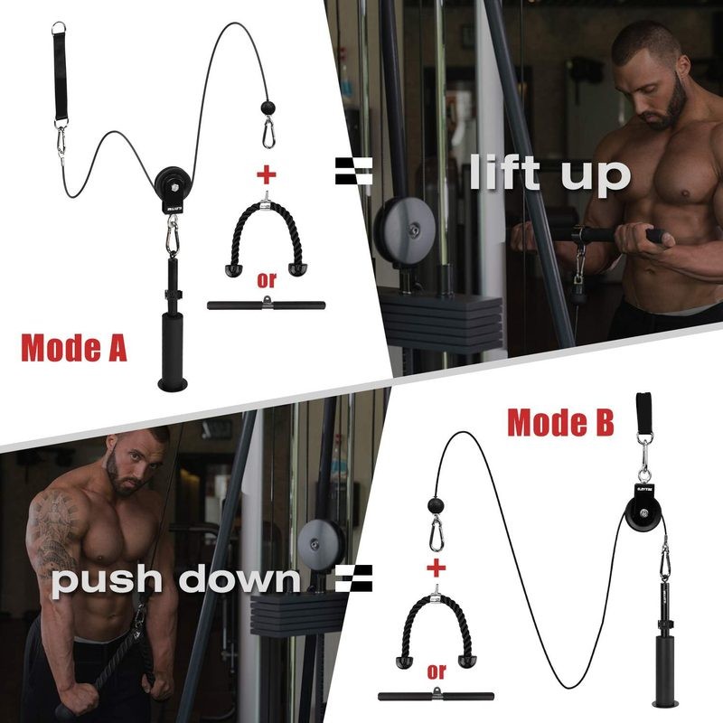 DIY Fitness LAT Lift Pulley System Home Gym