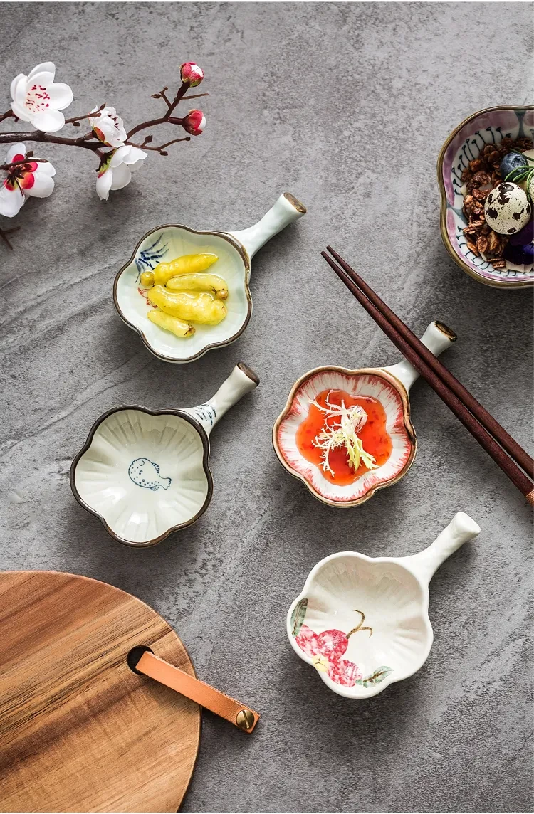 Household Ceramic Seasoning Sauce Dipping Side Dish