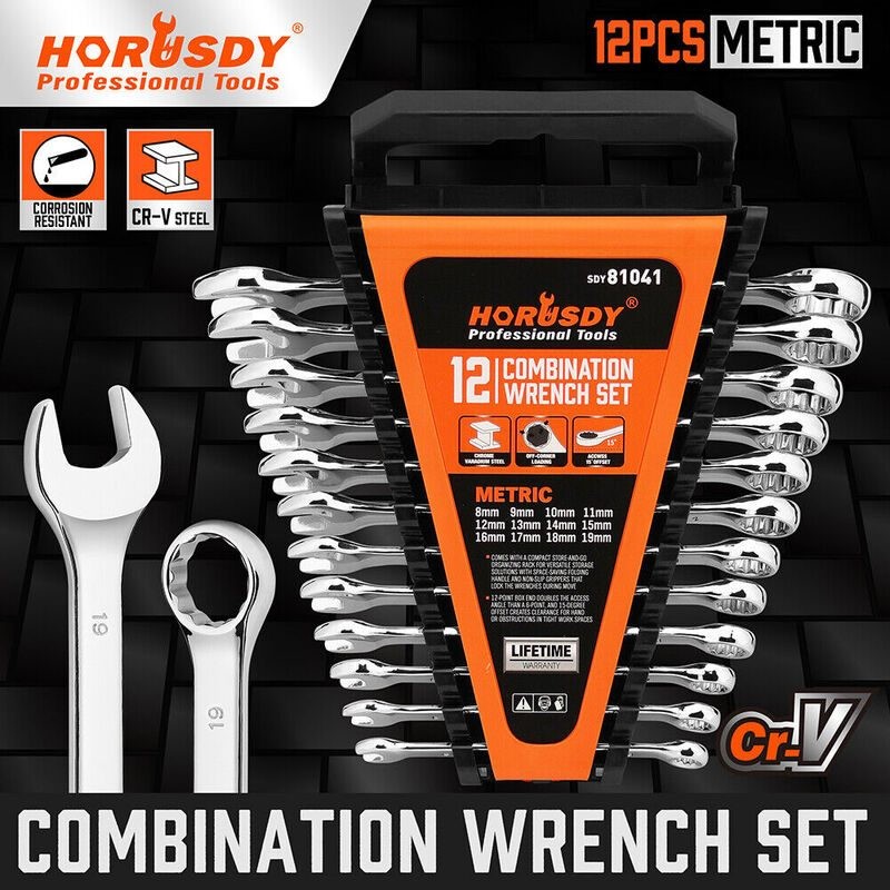 HORUSDY Metric Spanner Wrench Set