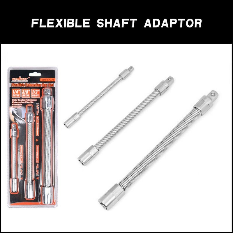 HORUSDY 3-Piece Flexible Socket Extension Bars Shaft Set