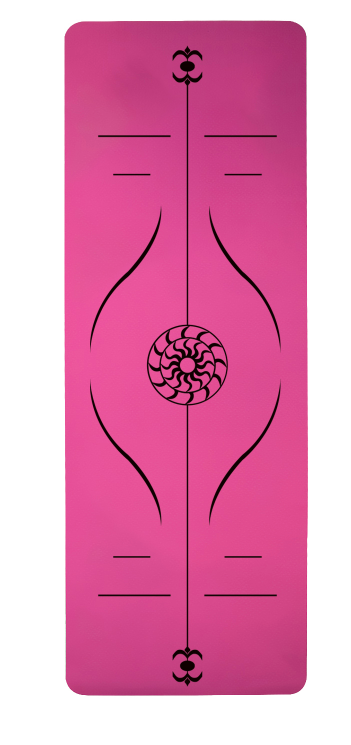 Yoga Mat Posture Line Non-slip Custom Fitness Mat For Beginners Plank Support