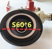 IBC S60x6 Water Tank Tap Cap Adapter