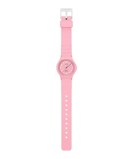 Casio Pop Analog Pink Bio Based Resin Strap Pink Dial Quartz LQ-24B-4B Women's Watch