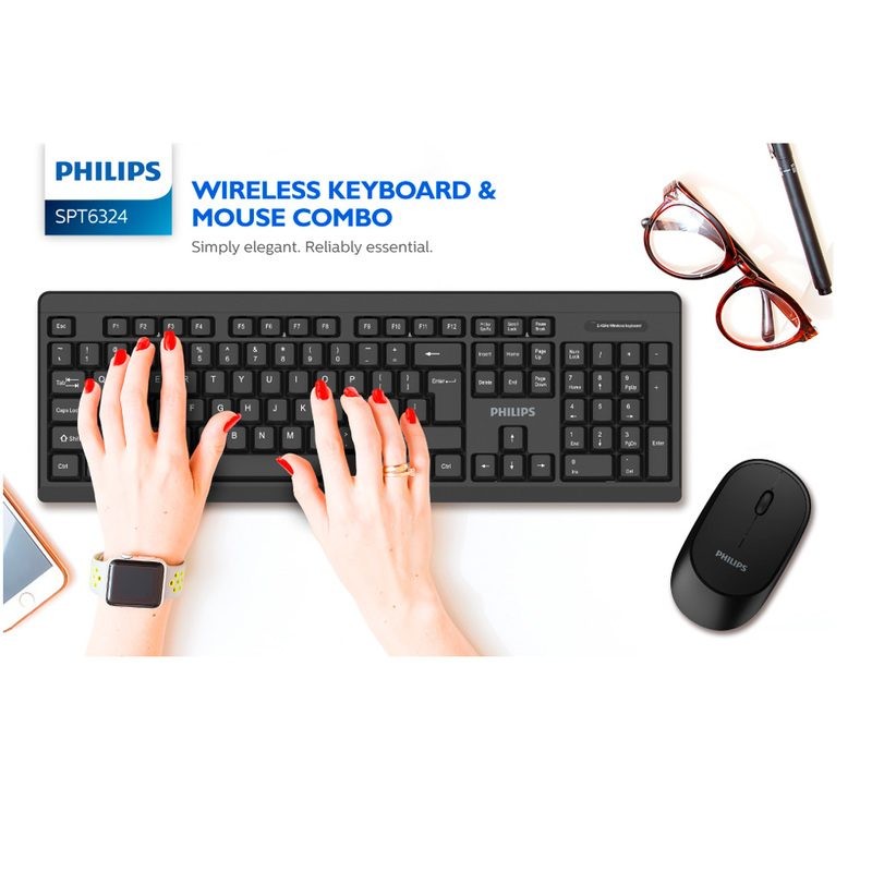 Philips Wireless Keyboard and Mouse