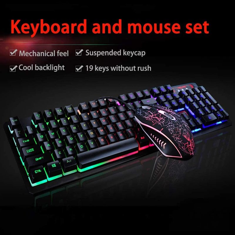 LED Gaming Keyboard & Mouse Combo