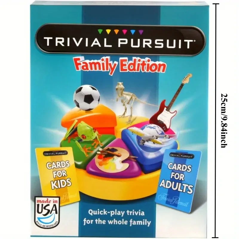 TRIVIAL PURSUIT Family Edition Card Game