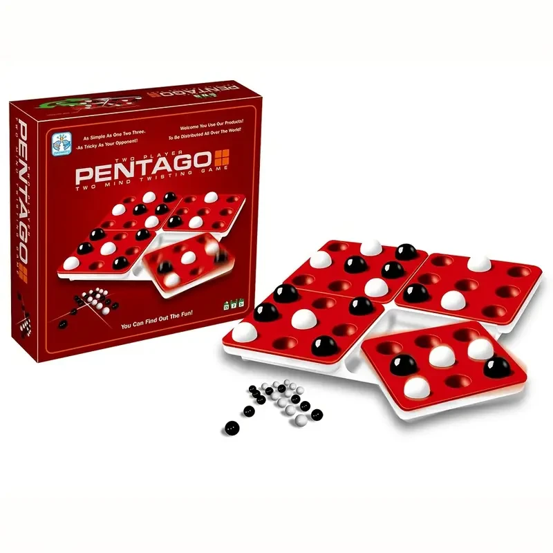 Pentagon 3D Strategy Board Game - 2-Player Brain Teaser Puzzle
