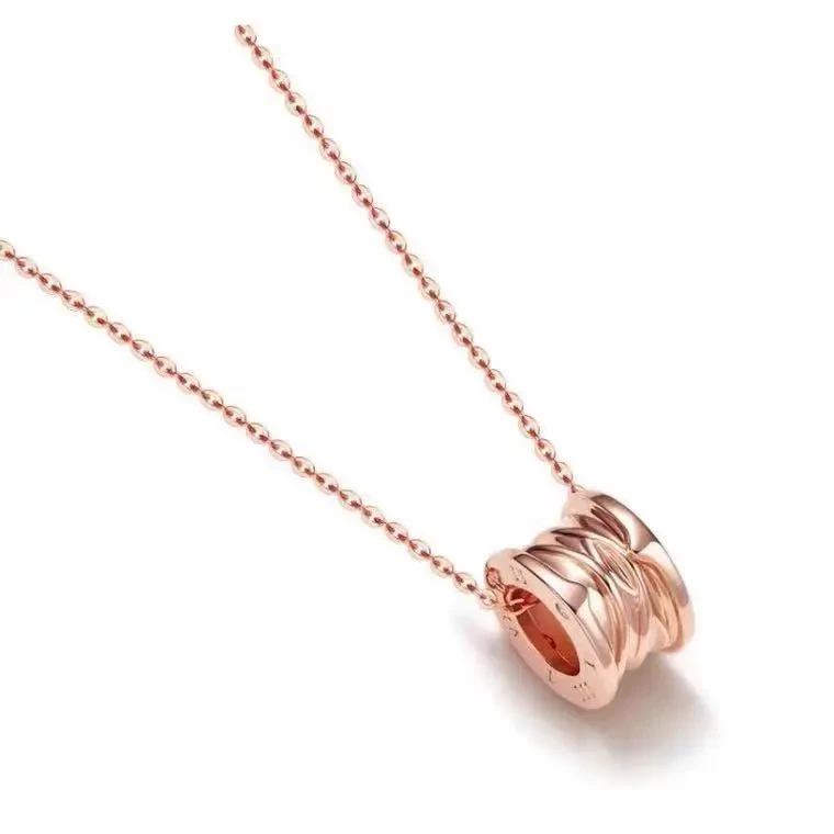 Rose Gold Happiness Round Pendant