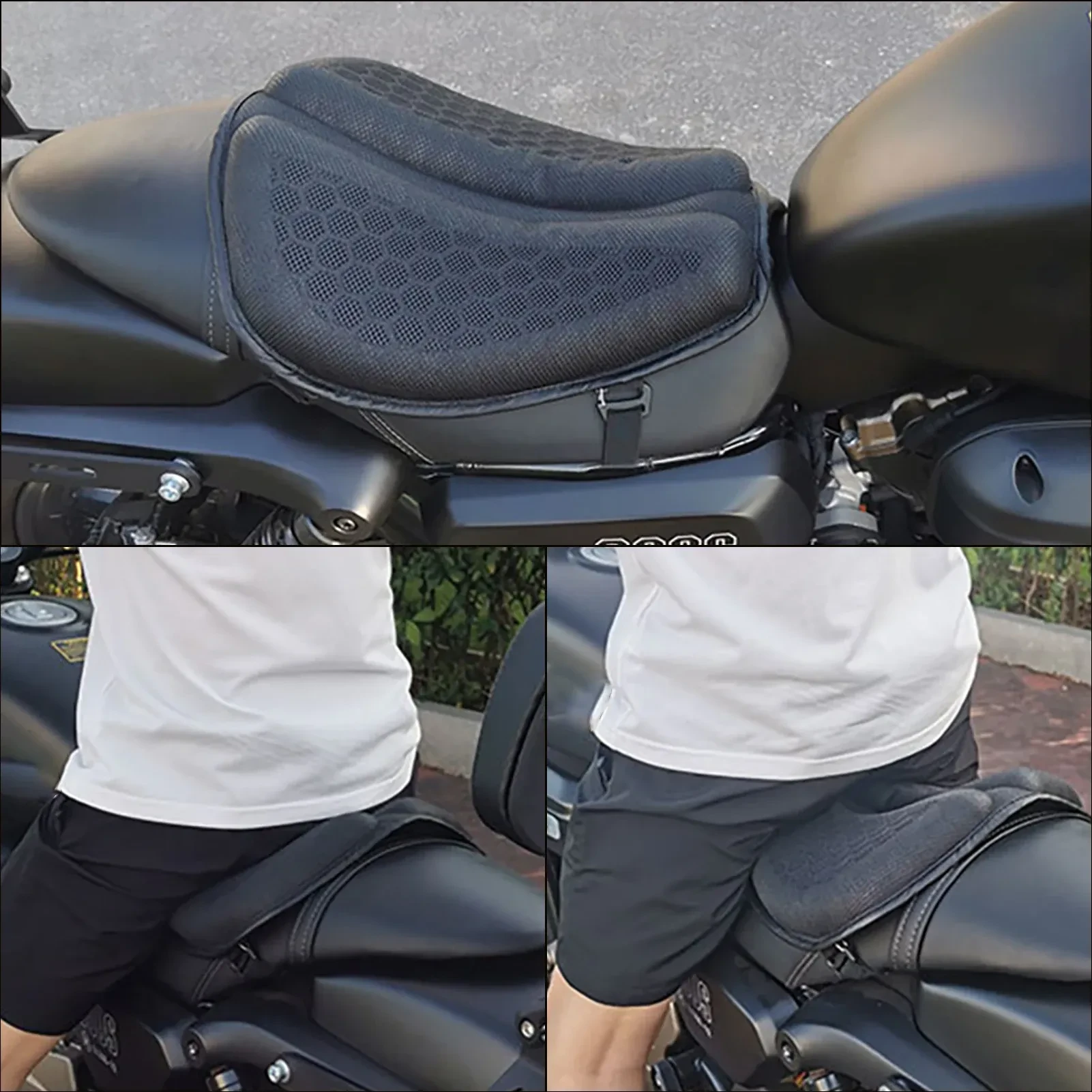 Motorcycle Cushion Shock Absorption Thickened, Sun Proof And Breathable