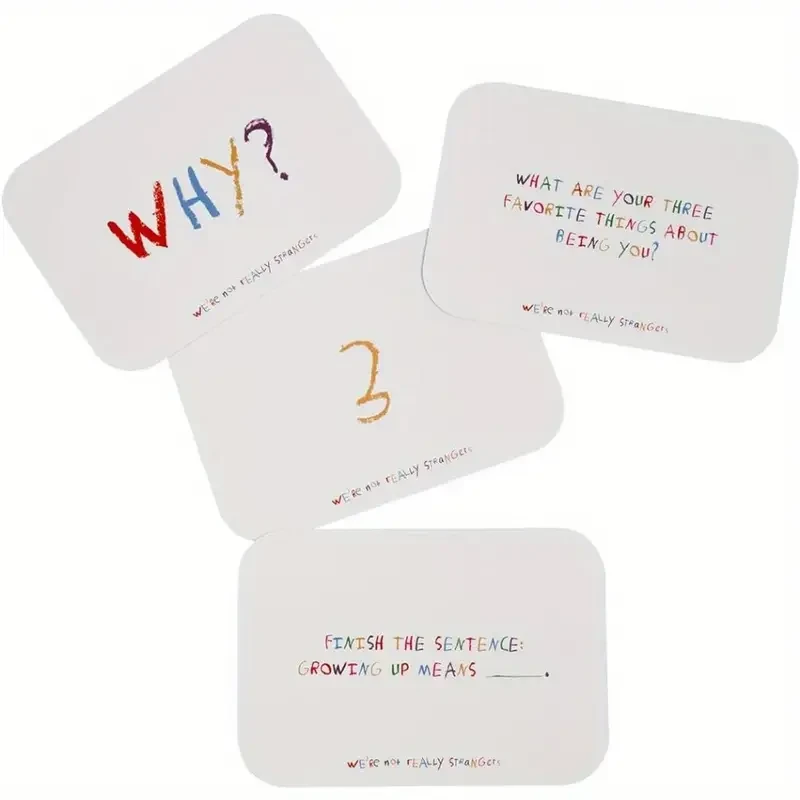 150 Conversation Starter Cards - Fun Family Gathering Game