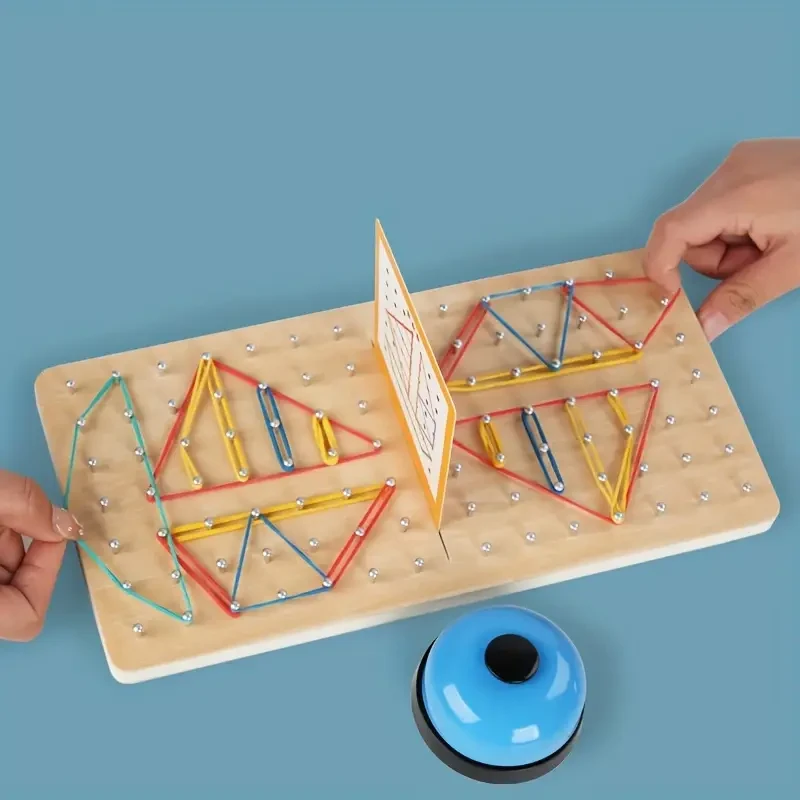 2-Person Wooden Nail Board Game