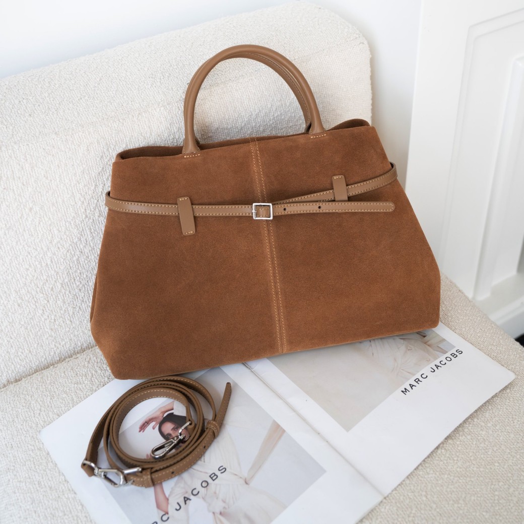 High-grade Suede Retro Easy Matching Commuter Frosted Portable Shoulder Crossbody Bag