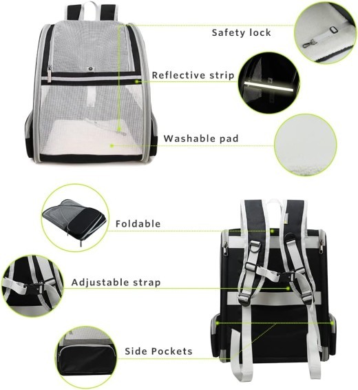 Innovative Traveler Bubble Backpack Pet Carriers For Cats And Dogs