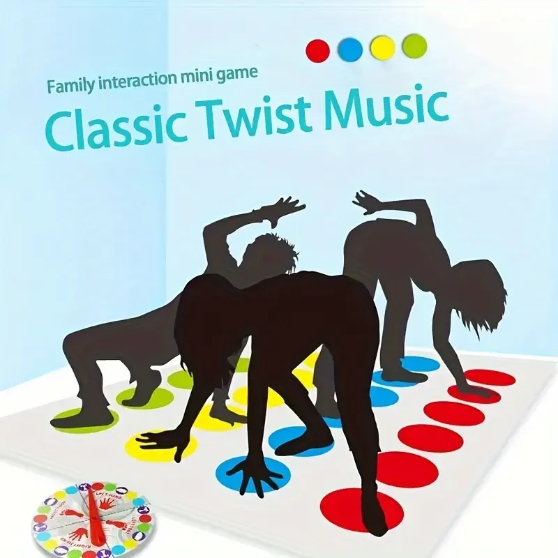 Funny Family Twist Game - Body Twist Move Mat Board Game