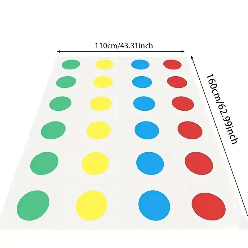 Funny Family Twist Game - Body Twist Move Mat Board Game