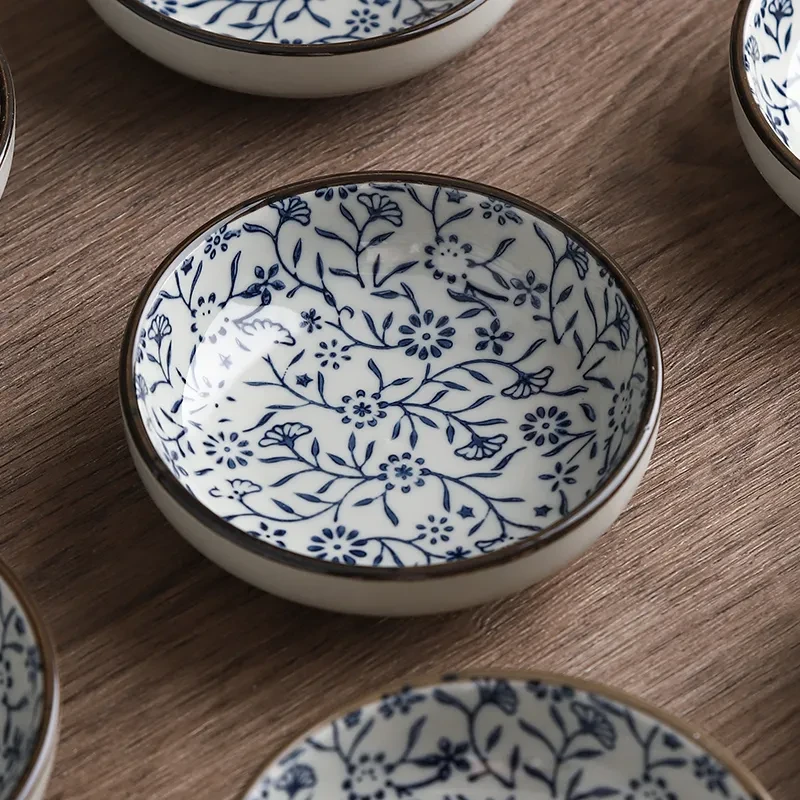 Ceramic Chinese Household Cold Dish Pickles Small Round Dish