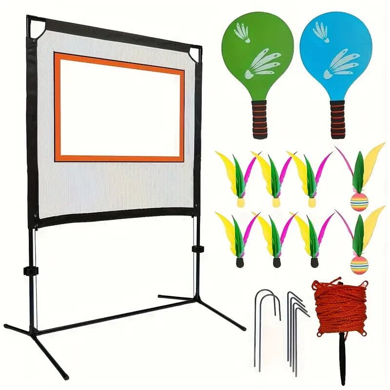 Multifunctional Paddle Ball Game Set with Net