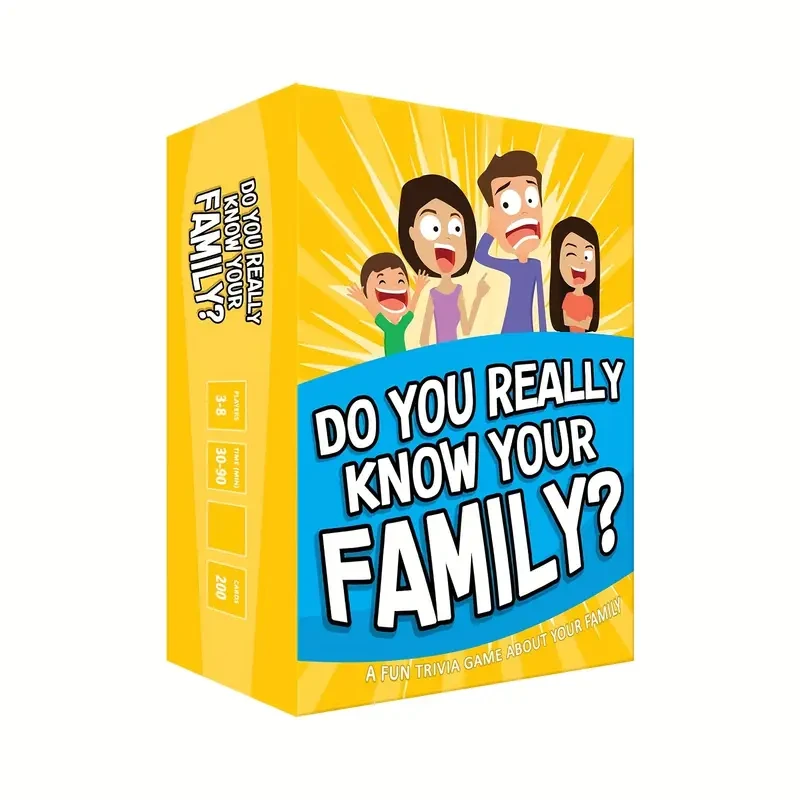 Family Trivia Game - Interactive Card Game for All Ages 14+