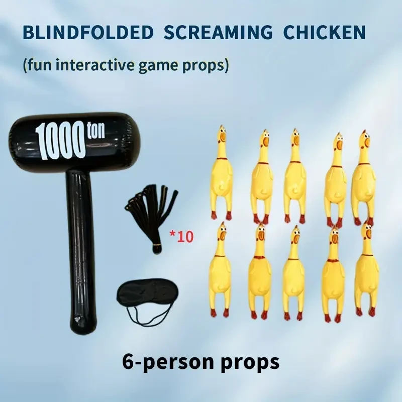 4/6-Person Screaming Chicken Team Building Set