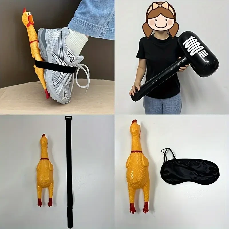 4/6-Person Screaming Chicken Team Building Set