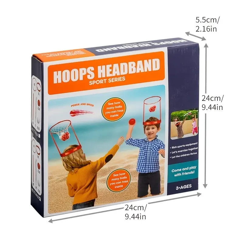 2pcs Head Hoop Basketball Party Game