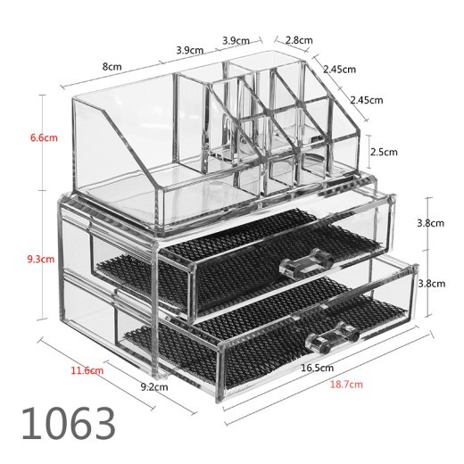 Multi-layer drawer type cosmetic storage box