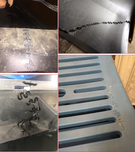 Car bumper repair machine
