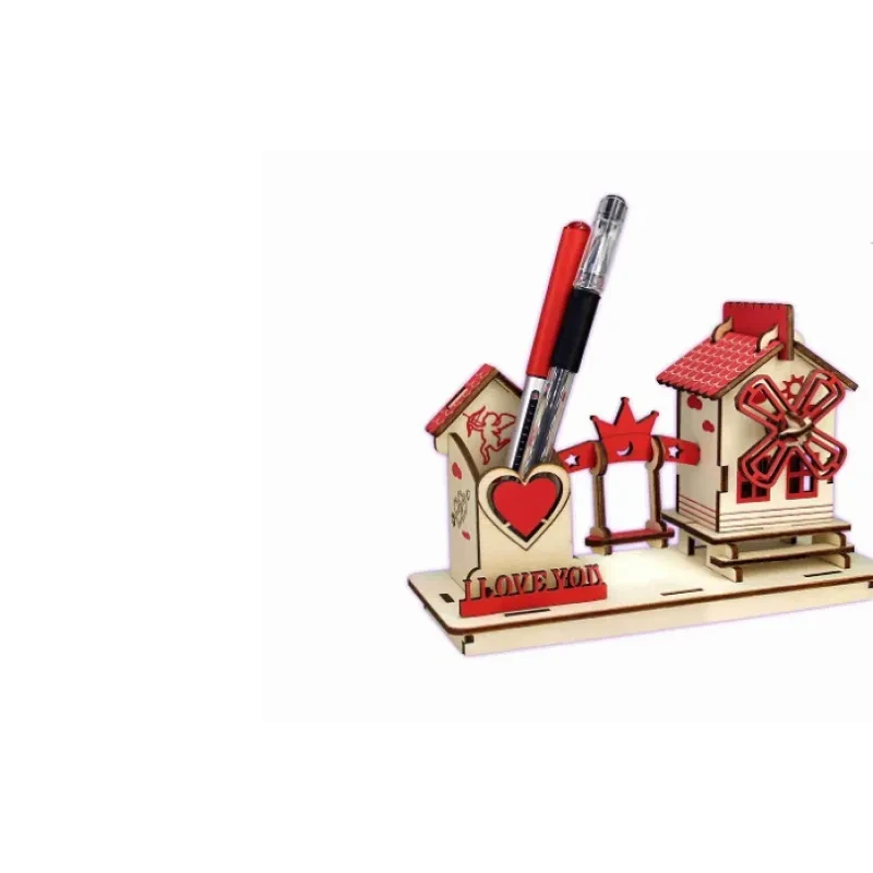 Creative DIY pen holder model