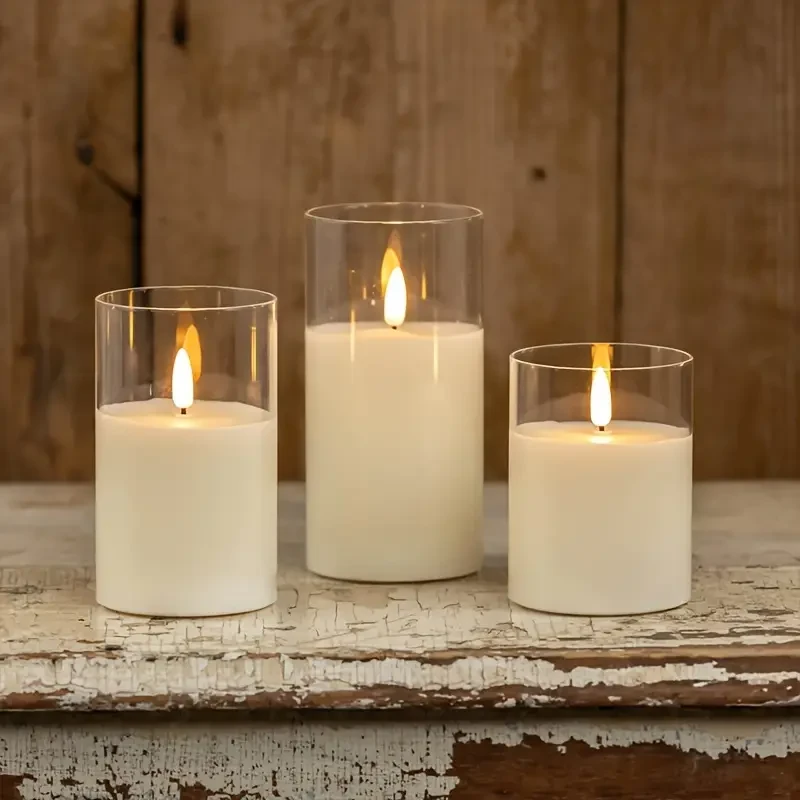 Remote-Controlled LED Flameless Candle Set