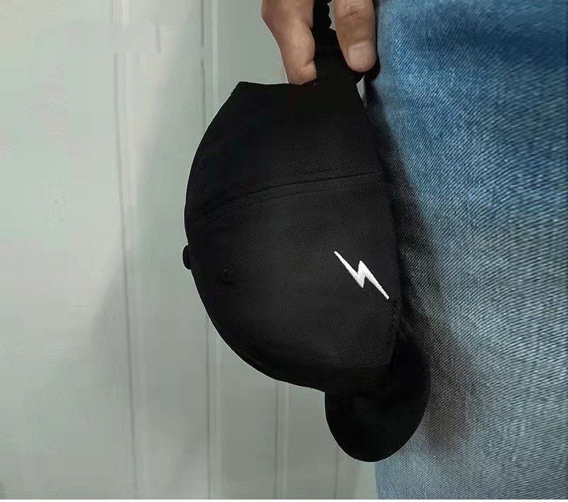 Flip-brim Big Head Embroidery Trend Wild Fashion Casual