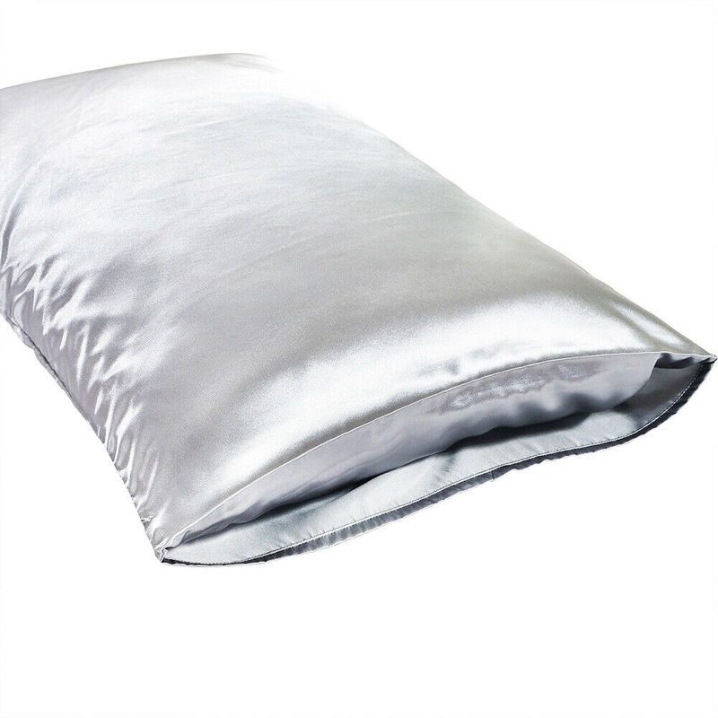 Satin Pillowcase Grey 2PC