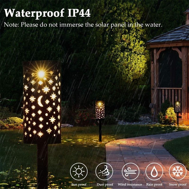 6 pcs Garden Solar Light Outdoor Lantern Lights