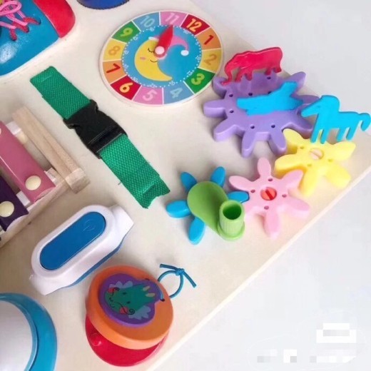 Montessori Busy Board Teaching Aids Early Childhood Education Puzzle