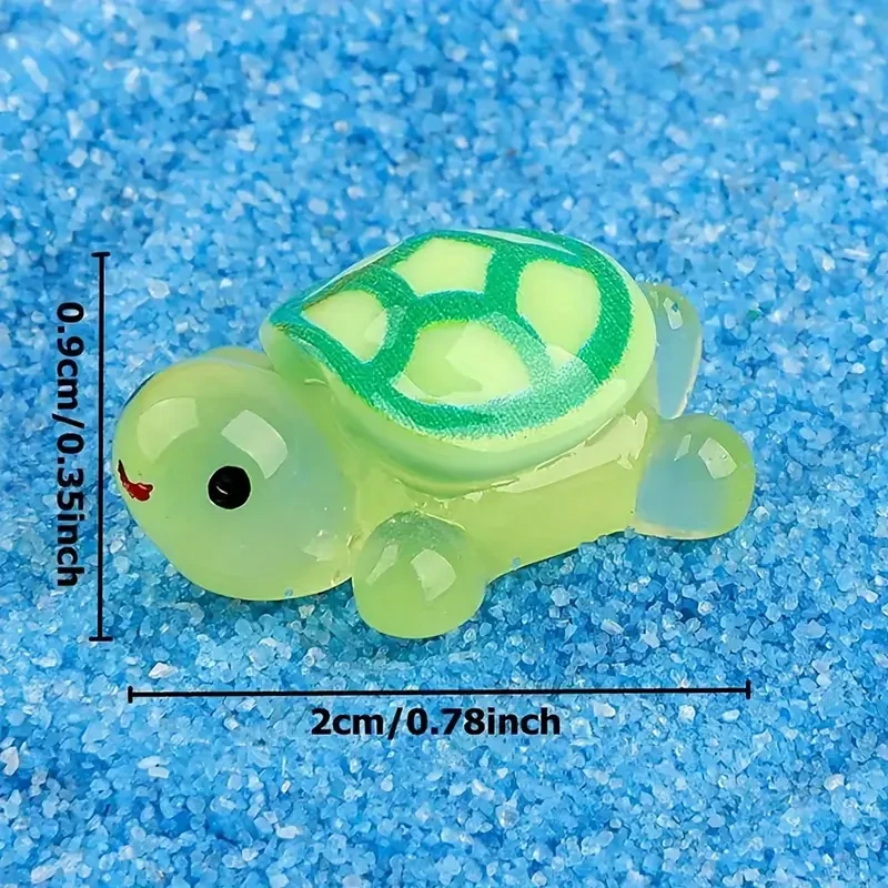 25pcs Glow-in-the-Dark 3D Turtle Toys