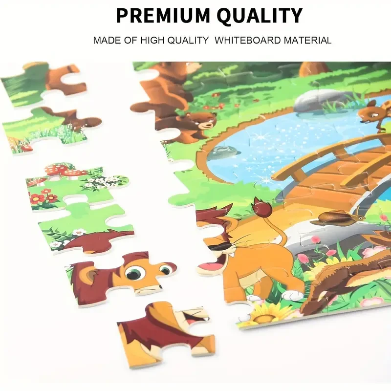 100pcs Vibrant Animal Kingdom Jigsaw Puzzle